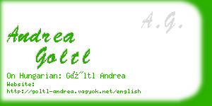 andrea goltl business card